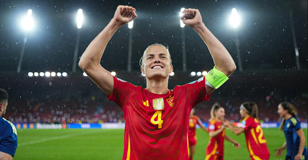 Irene Paredes won a silver medal with Spain at the UEFA Women's Euro 2025 and was named to the tournament's best team